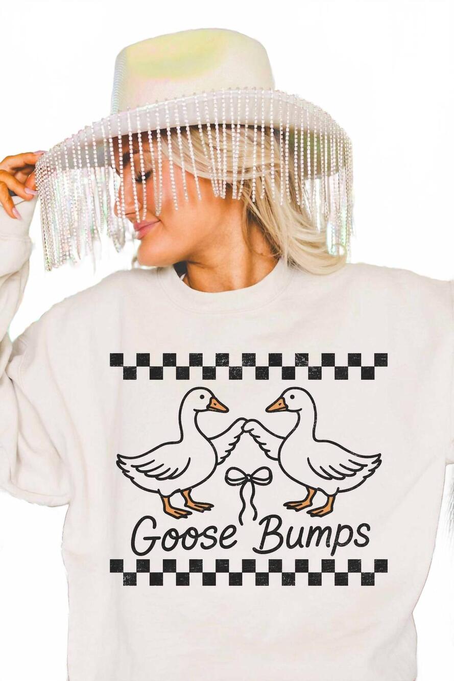 NEW WKNDER chilly goose bump crewneck sweatshirt in sand